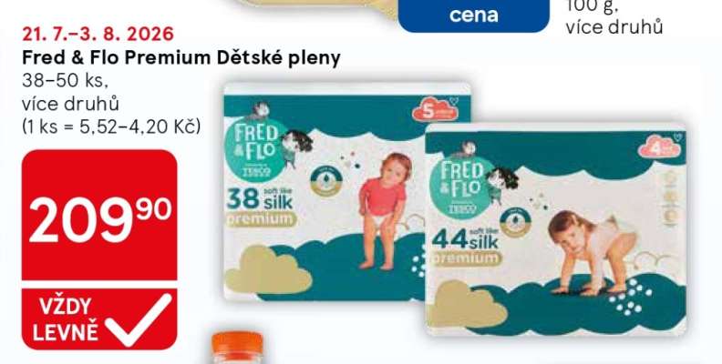 Fred & Flo Premium Dětské pleny