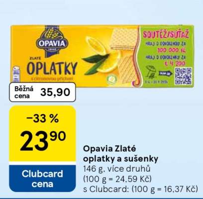 Opavia Zlaté oplatky a sušenky