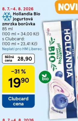 Hollandia Bio jogurtová zmrzka borůvka