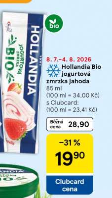 Hollandia Bio jogurtová zmrzka jahoda