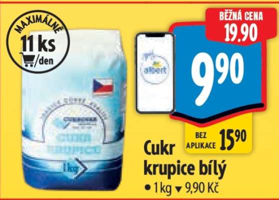 Cukr Krupice bílý