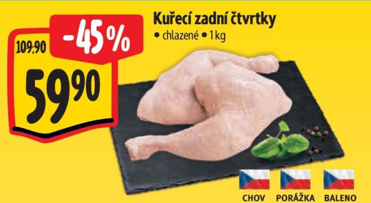 Kuřecí zadní čtvrtky