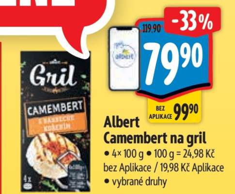 Albert Camembert na gril