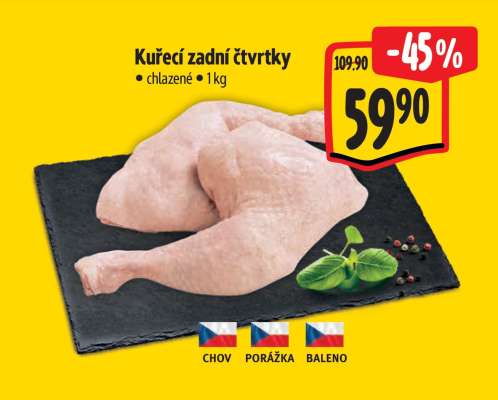 Kuřecí zadní čtvrtky