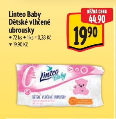 Linteo Baby dětské vlhčené ubrousky
