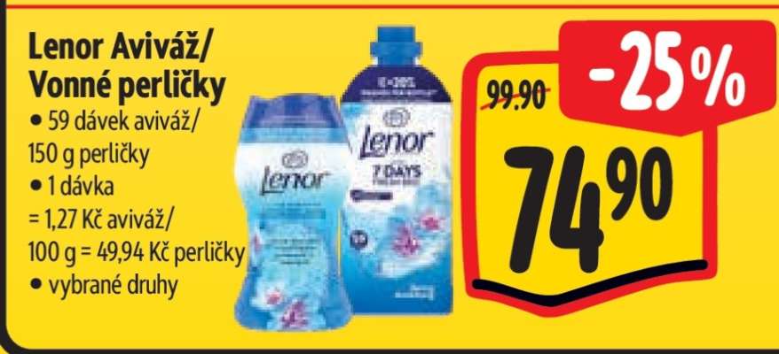 LENOR Aviváž/Vonné perličky