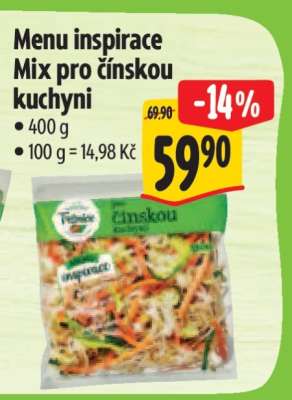 Menu inspirace Mix pro čínskou kuchyni