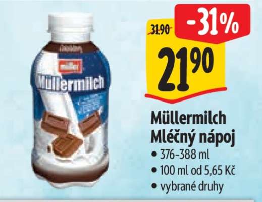 Müllermilch mléčný nápoj