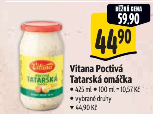 Vitana Poctivá tatarská omáčka