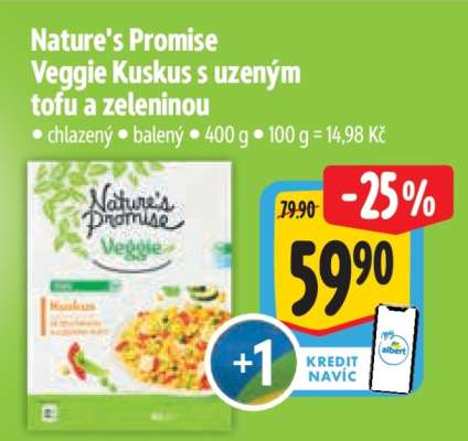 Nature's Promise Veggie Kuskus s uzeným tofu a zeleninou