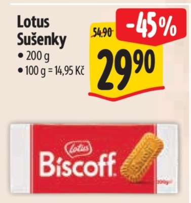 Lotus sušenky
