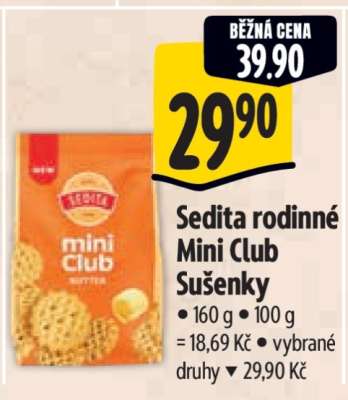 Sedita Rodinné Mini Club Sušenky