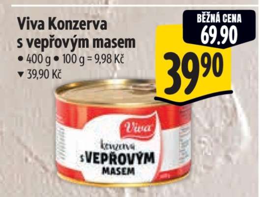 Viva Konzerva s vepřovým masem