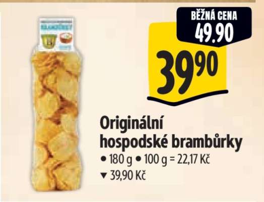 Originální hospodské brambůrky