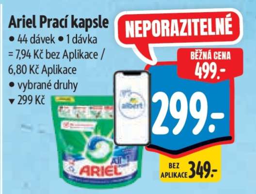 Ariel prací kapsle
