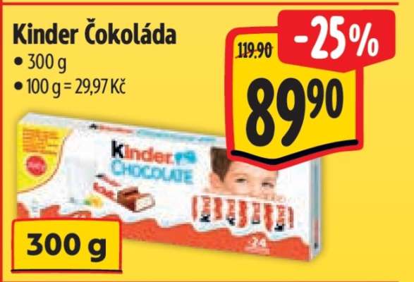 Kinder čokoláda