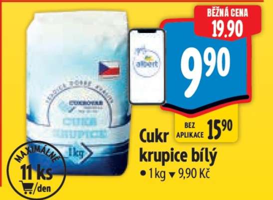Cukr Krupice bílý