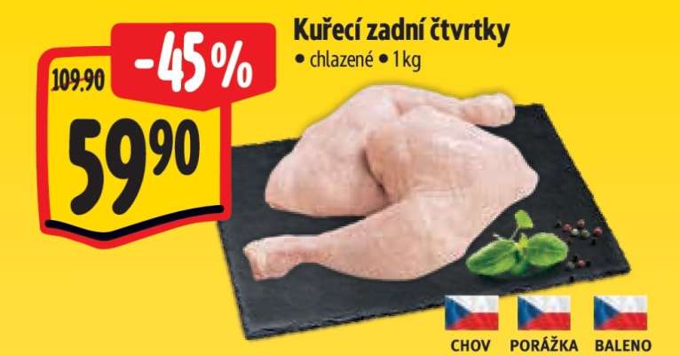 Kuřecí zadní čtvrtky