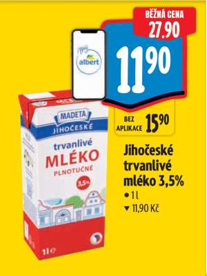 Jihočeské Trvanlivé mléko 3,5%