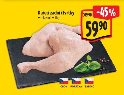 Kuřecí zadní čtvrtky