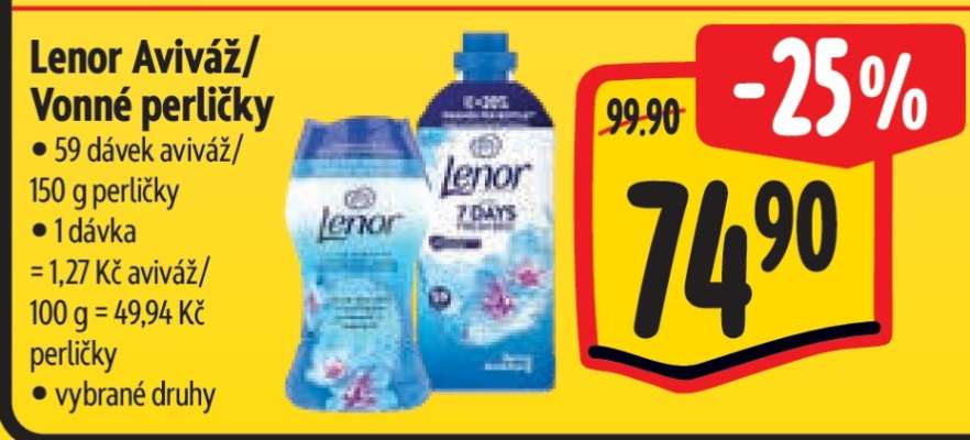 LENOR Aviváž/Vonné perličky