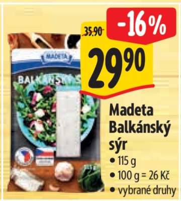 Madeta Balkánský sýr