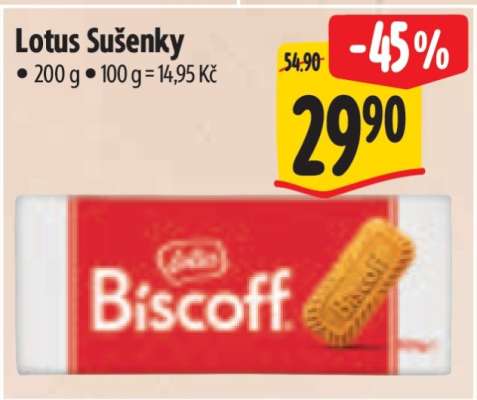 Lotus sušenky