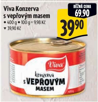 Viva Konzerva s vepřovým masem