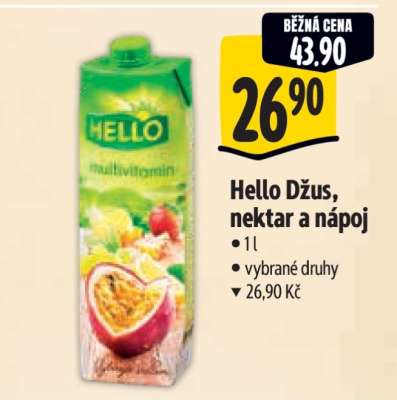 Hello džus, nektar a nápoj