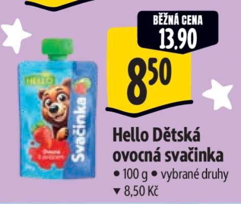 Hello Dětská ovocná svačinka