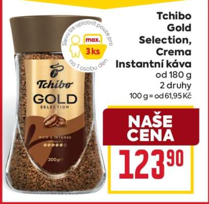 Tchibo Gold Selection, Crema Instantní káva
