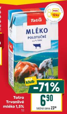 Tatra Trvanlivé mléko 1,5%