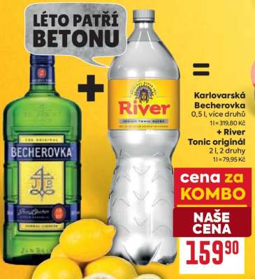 Karlovarská Becherovka + River Tonic