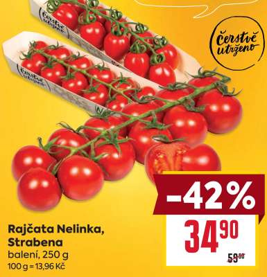 Rajčata Nelinka, Strabena
