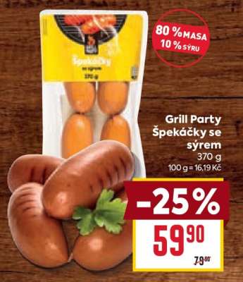 Grill Party Špekáčky se sýrem
