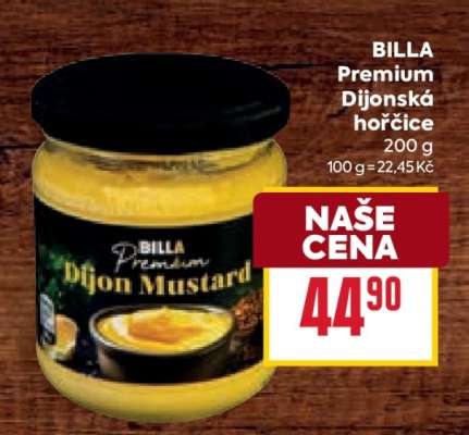 BILLA Premium Dijonská hořčice