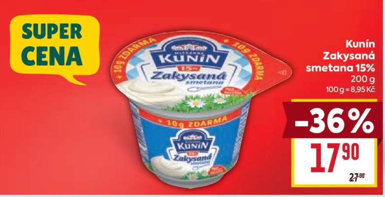 Kunín Zakysaná smetana 15%