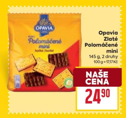 Opavia Zlaté Polomáčené mini