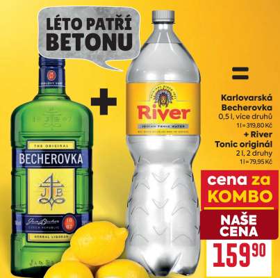 Karlovarská Becherovka + River Tonic
