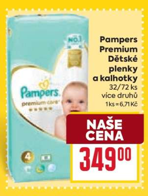 Pampers premium Dětské plenky a kalhotky