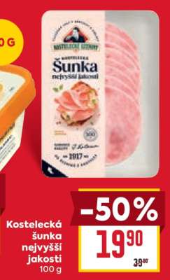 Kostelecká šunka nejvyšší jakosti