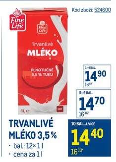 Trvanlivé mléko 3,5%