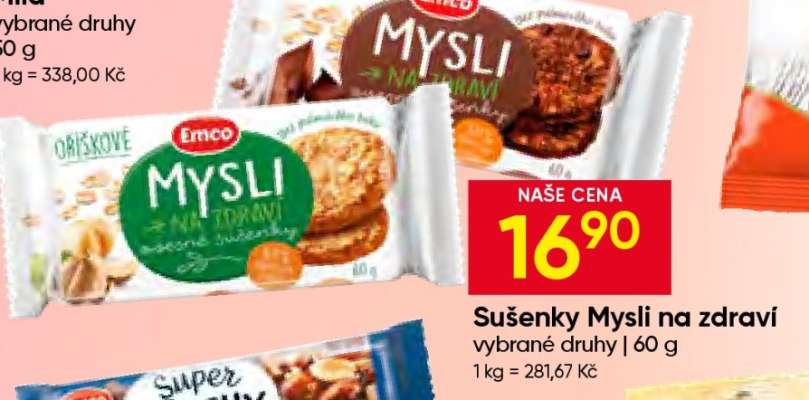 Sušenky Mysli na zdraví