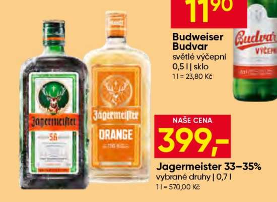 Jagermeister 33–35%