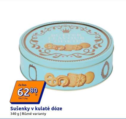 Sušenky v kulaté dóze