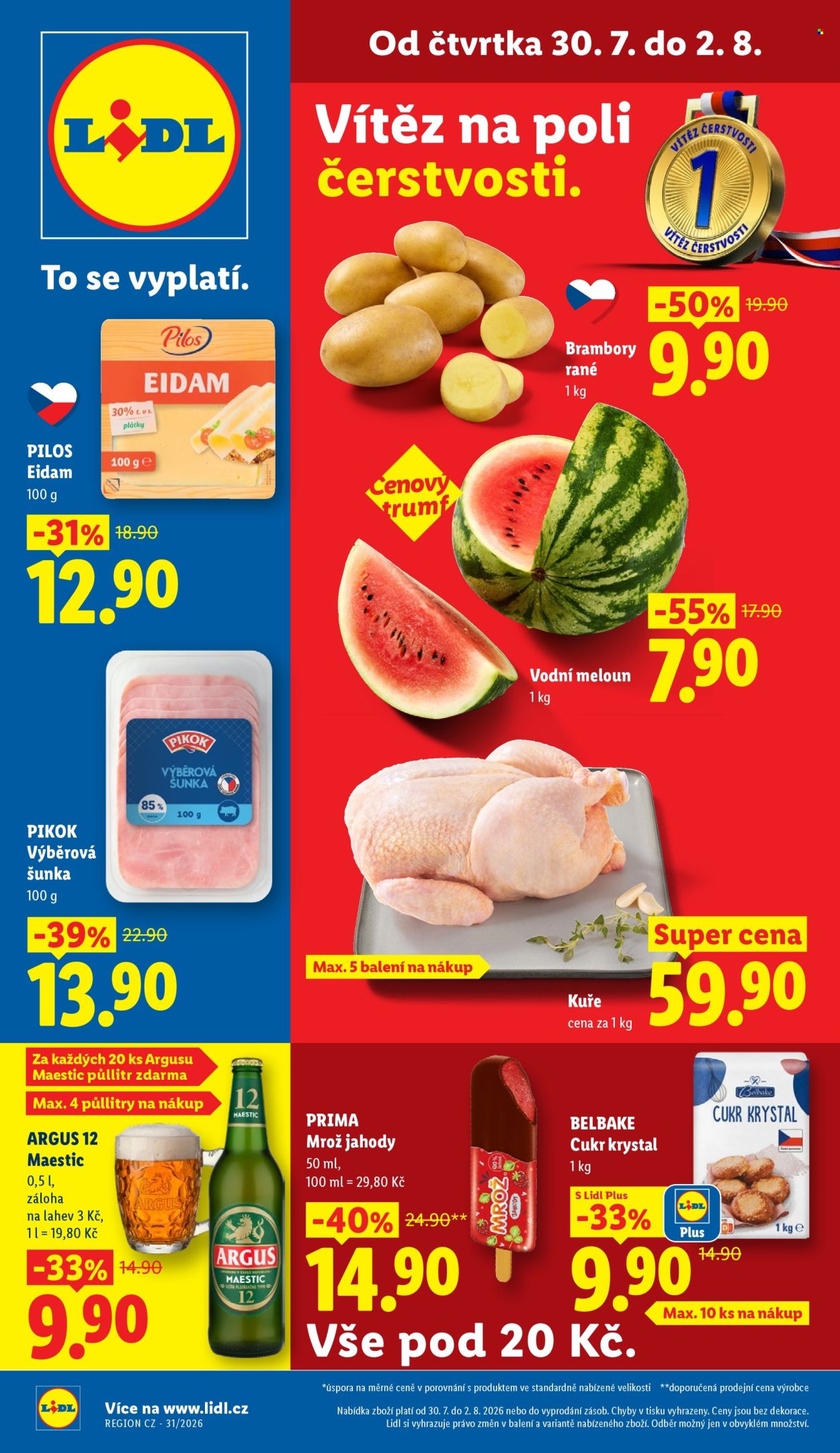 Leták Lidl - 30.7.2026 - 2.8.2026. Strana 1