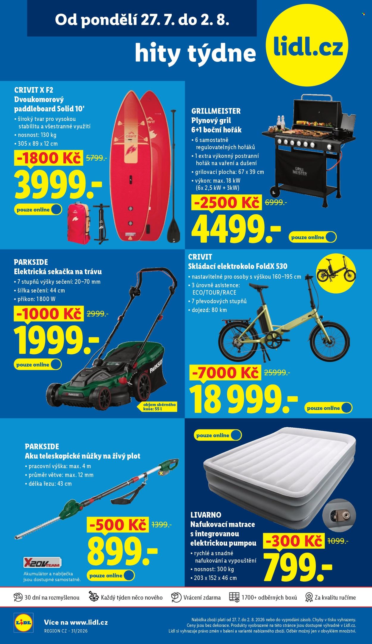 Leták Lidl - 27.7.2026 - 2.8.2026. Strana 1