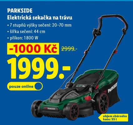 PARKSIDE ELEKTRICKÁ SEKAČKA NA TRÁVU