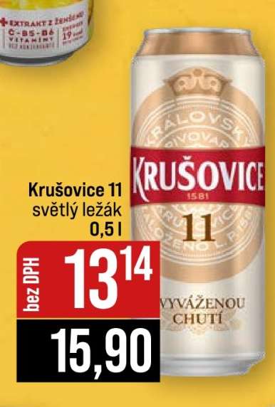 Krušovice 11 světlý ležák