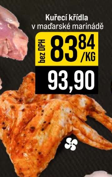 Kuřecí křídla v maďarské marinádě